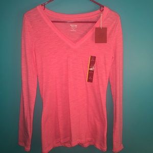 Mossimo pink long sleeve v-neck